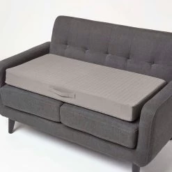 Grey Cotton Orthopaedic Foam 2 Seater Booster Cushion