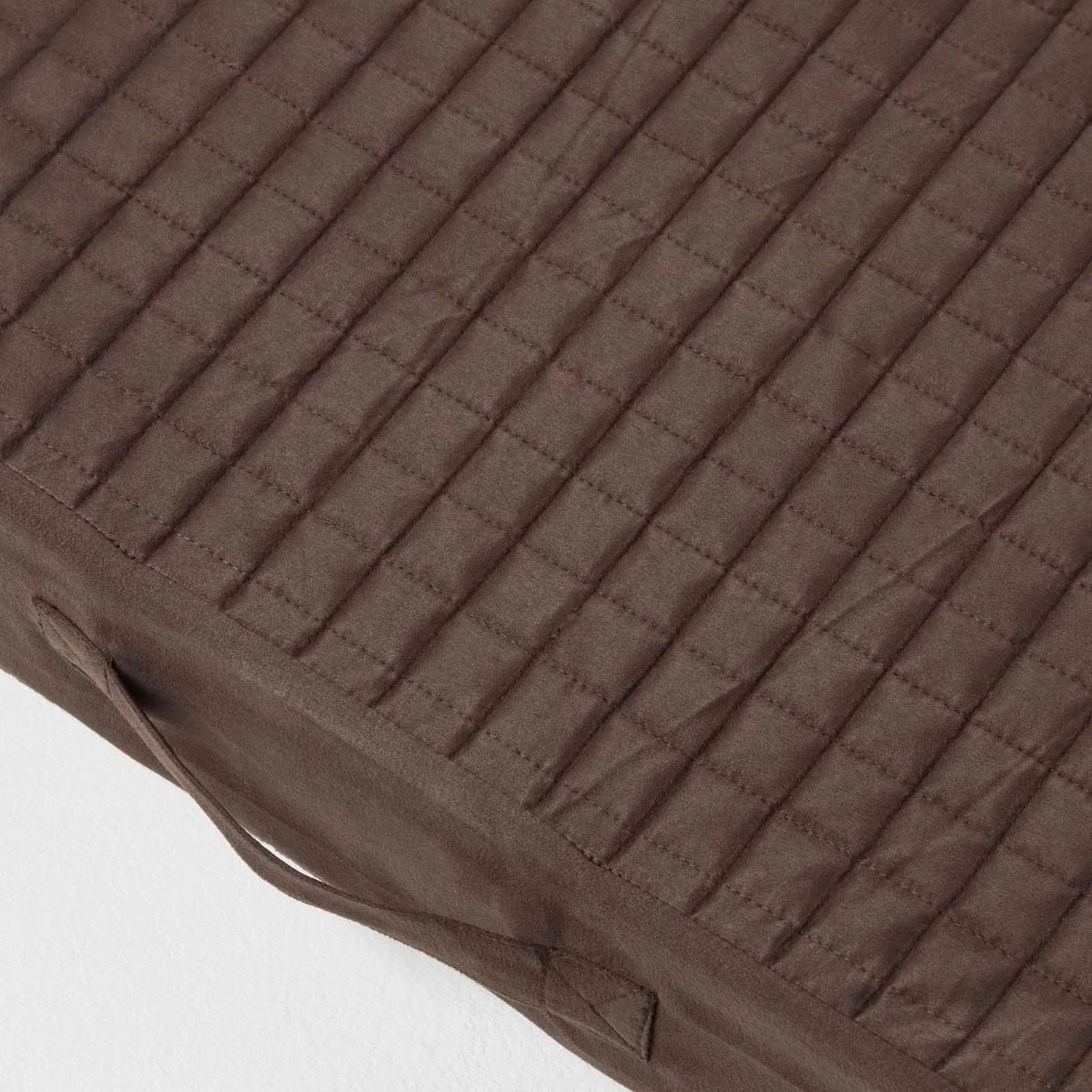 Brown Suede Orthopaedic Foam 2 Seater Booster Cushion - Image 4