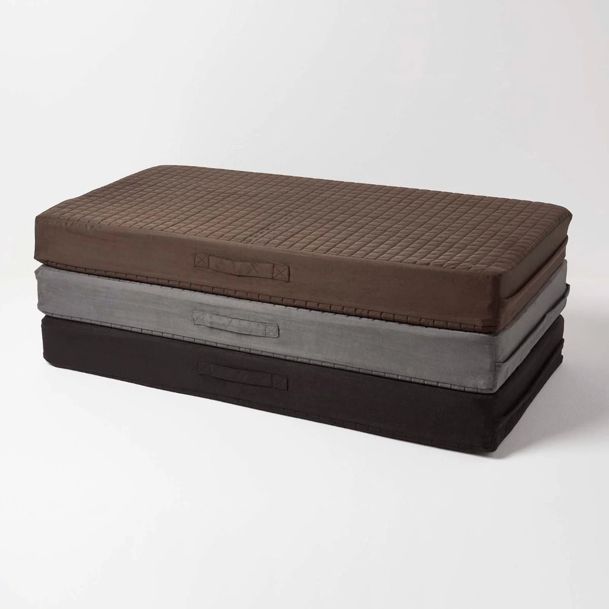 Brown Suede Orthopaedic Foam 2 Seater Booster Cushion - Image 6