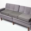 Grey Suede Orthopaedic Foam 3 Seater Booster Cushion