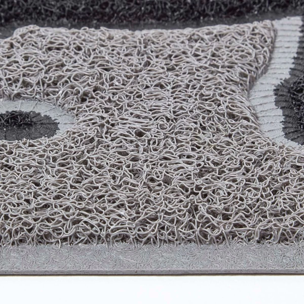 Black Cat Silhouette Recycled Rubber Doormat - Image 3