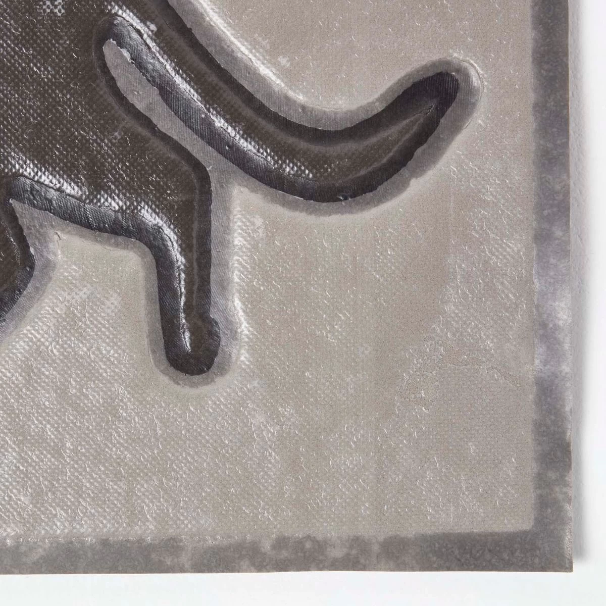 Black Cat Silhouette Recycled Rubber Doormat - Image 4