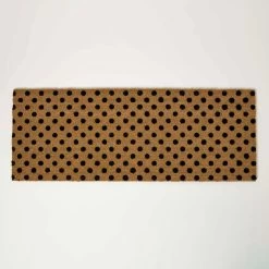 Spotted Coir Double Door Mat Runner 120 X 45 Cm