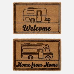 Set Of 2 Caravan Coir Doormats 60 X 40 Cm