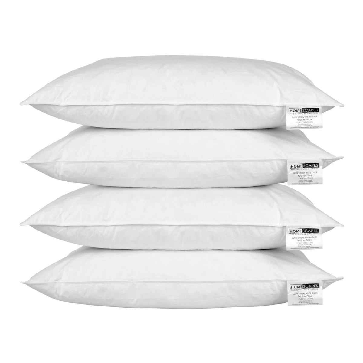 Duck Feather Pillow X 4