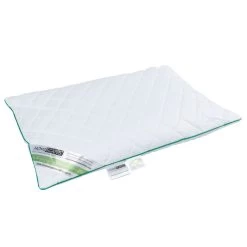 Quilted Organic Buckwheat Pillow For Head And Neck Support - Firm