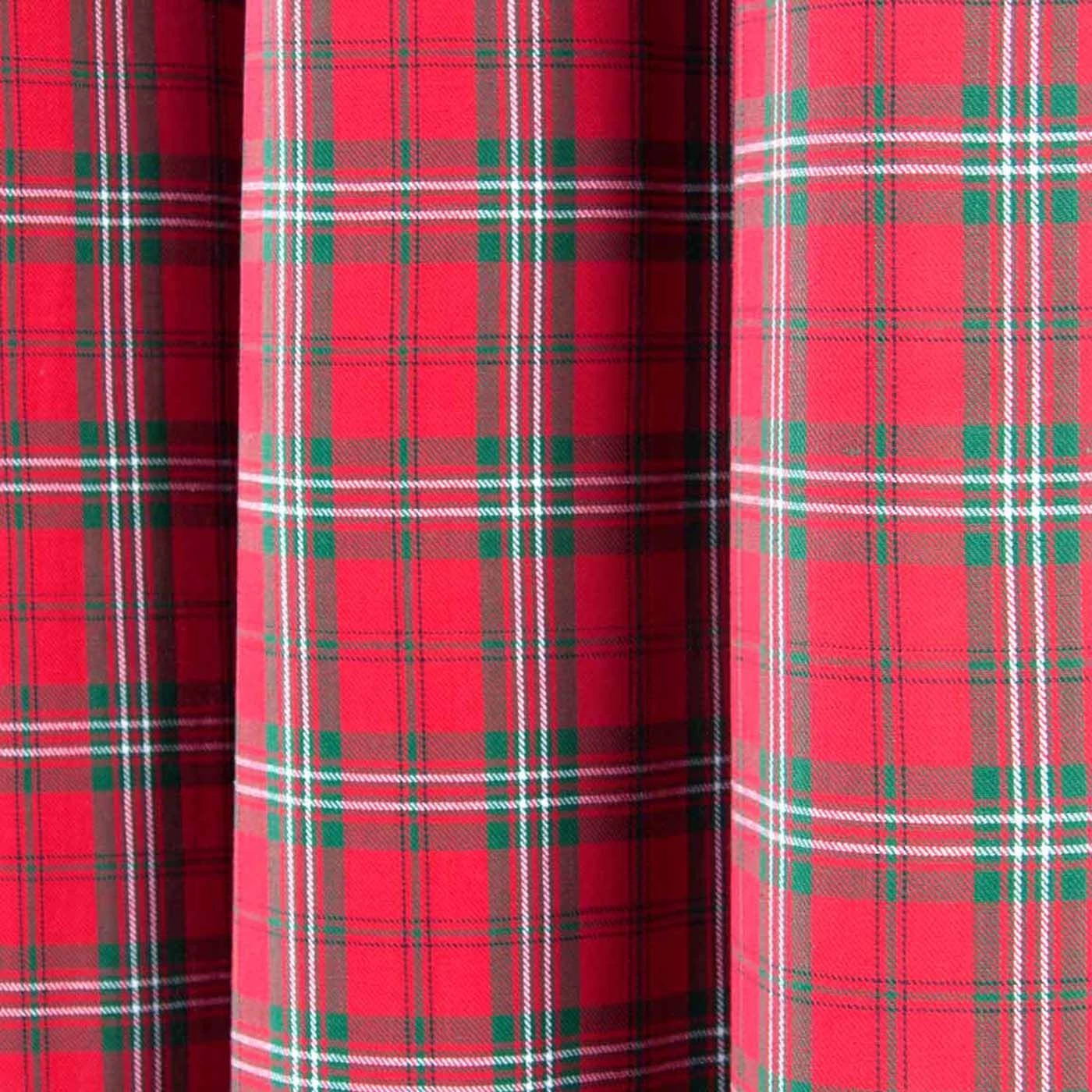 Edward Tartan Check Ready Made Eyelet Curtain Pair - Image 3