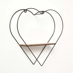 Large Heart Shaped Floating Shelf