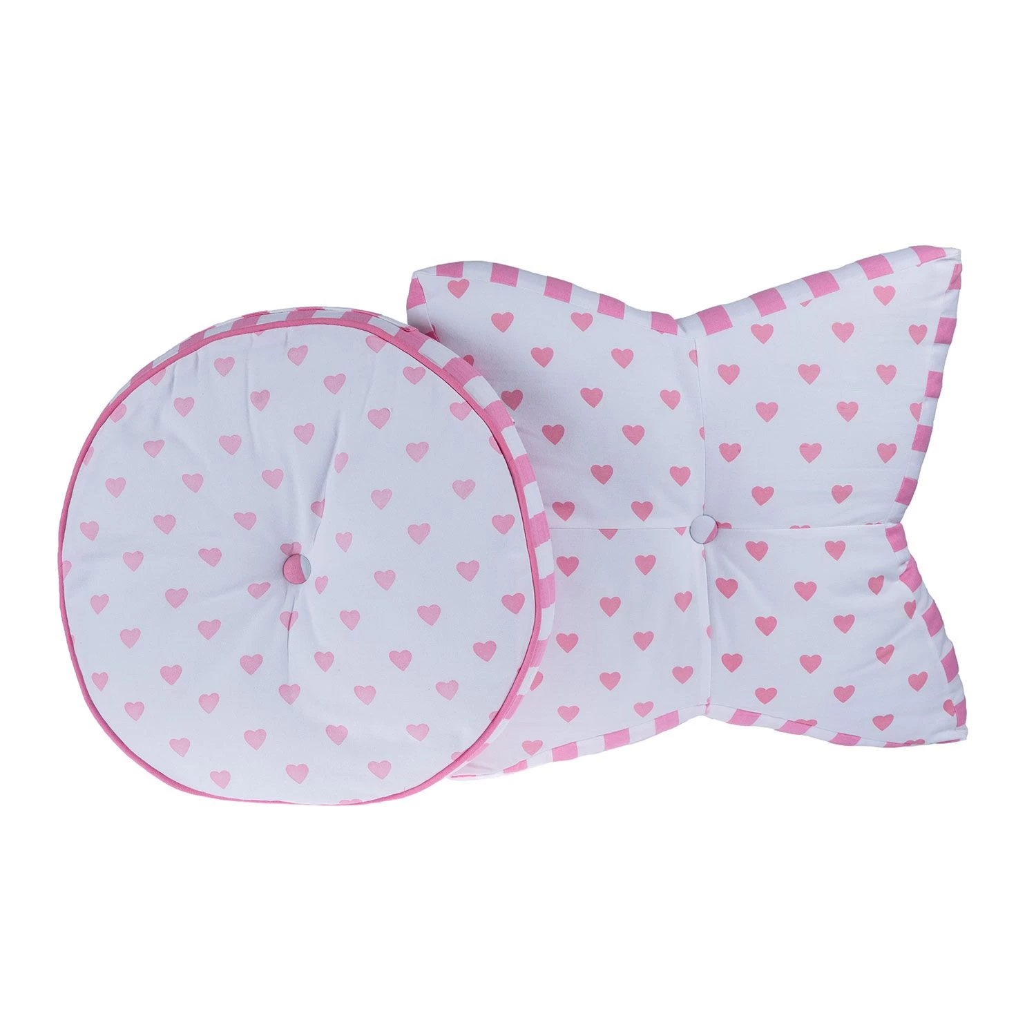 Pink Hearts Star Floor Cushion - Image 4