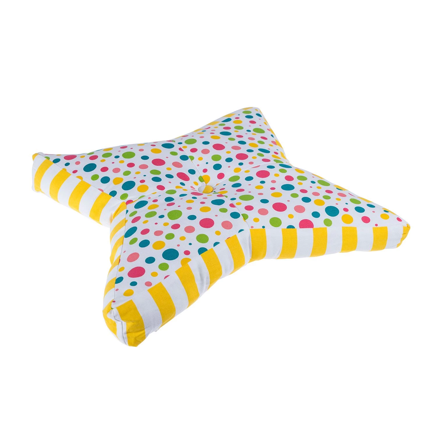 Multi Polka Dots Star Floor Cushion - Image 3