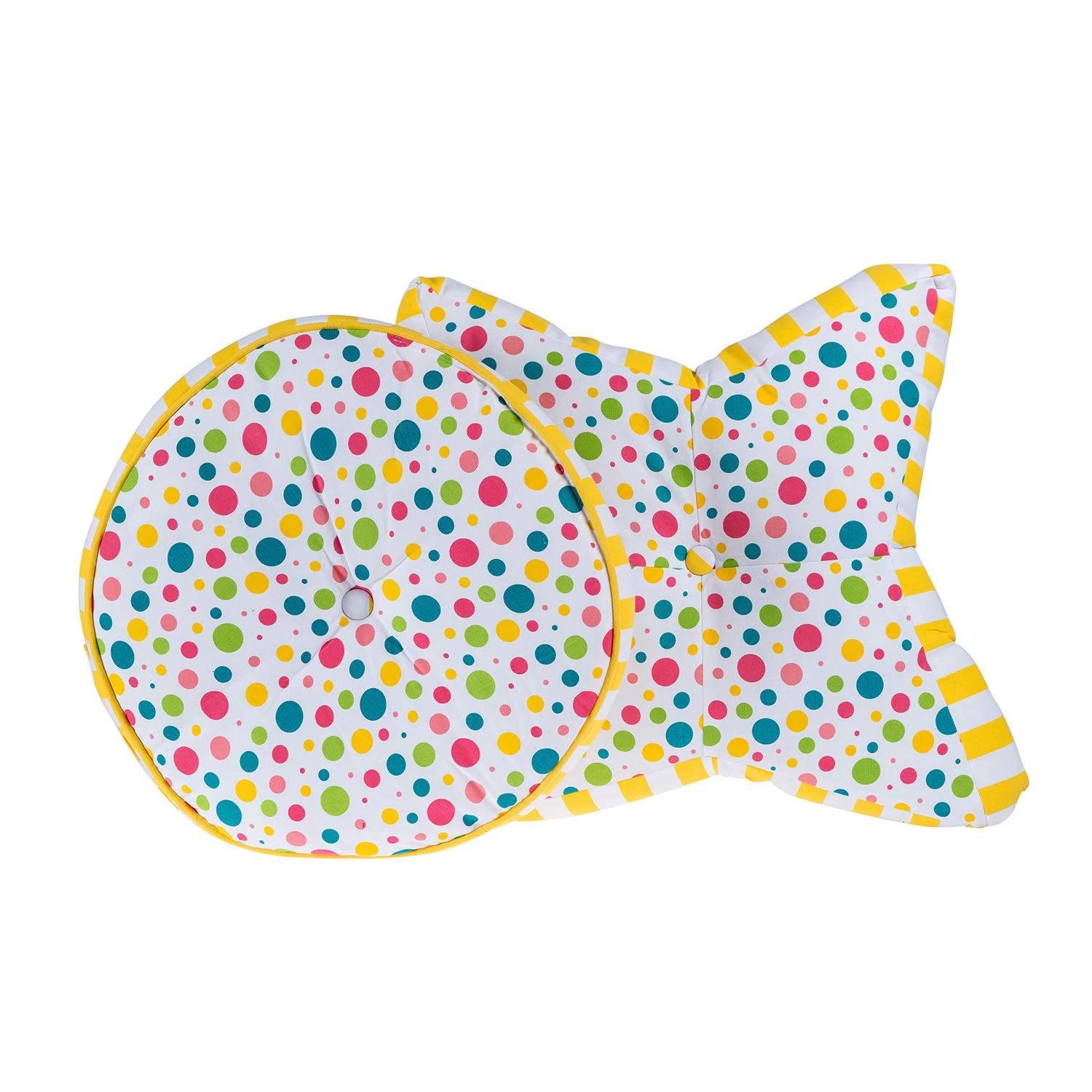 Multi Polka Dots Star Floor Cushion - Image 4