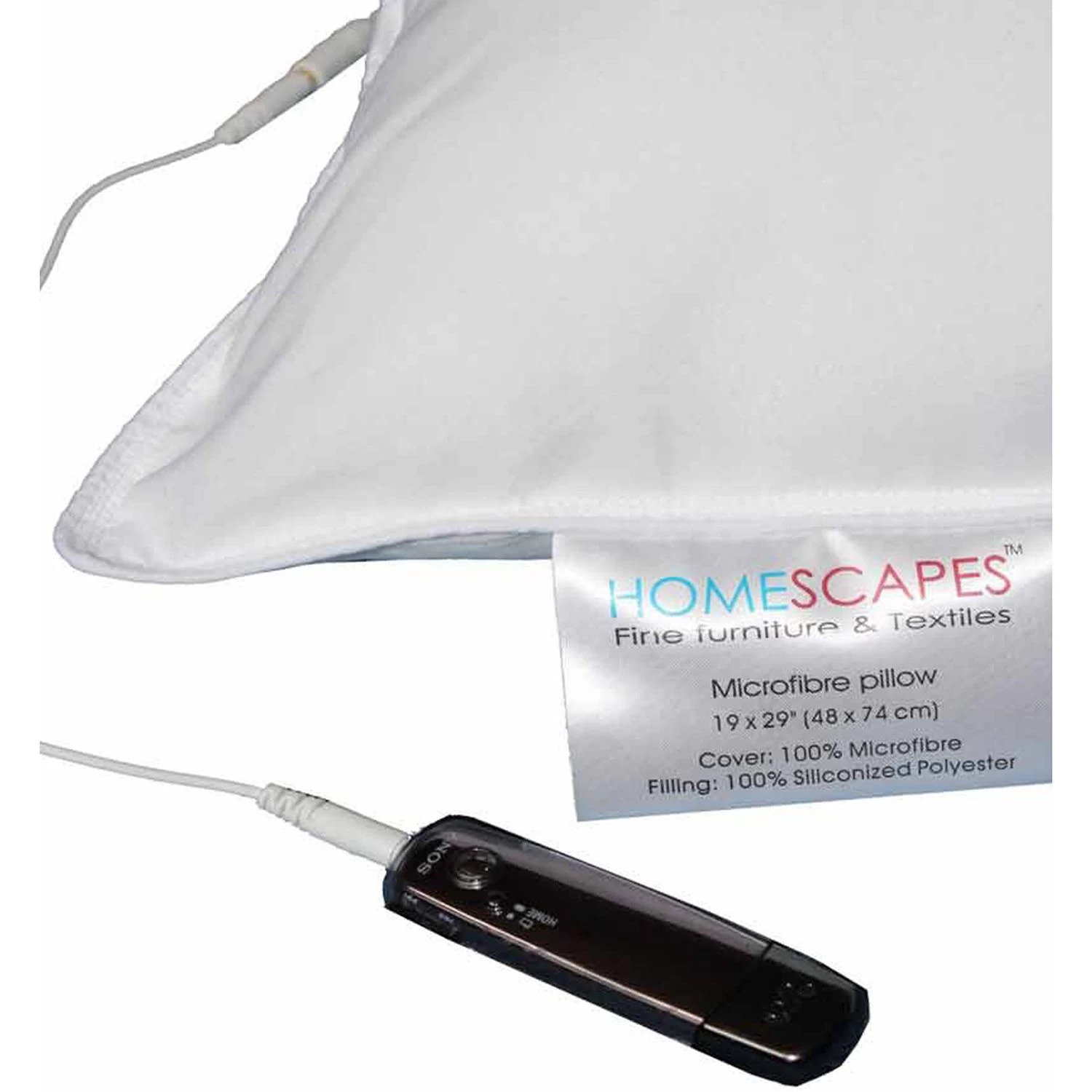 Super Microfibre Music Pillow With Speakers - Medium/Firm - Image 4