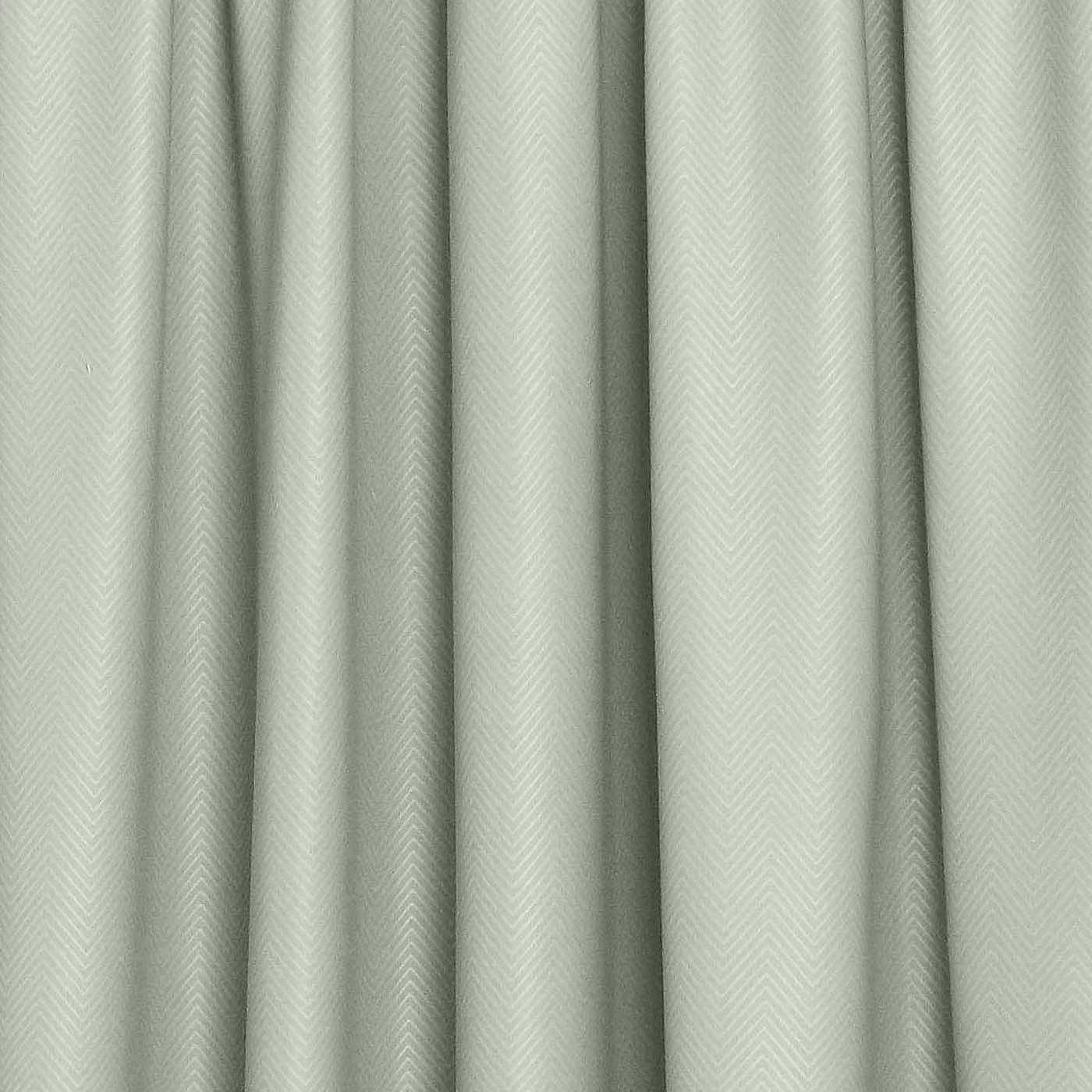Ivory Herringbone Chevron Thermal Blackout Curtains Pair Pencil Pleat - Image 4