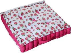 Roses And Dots Cotton Floor Cushion