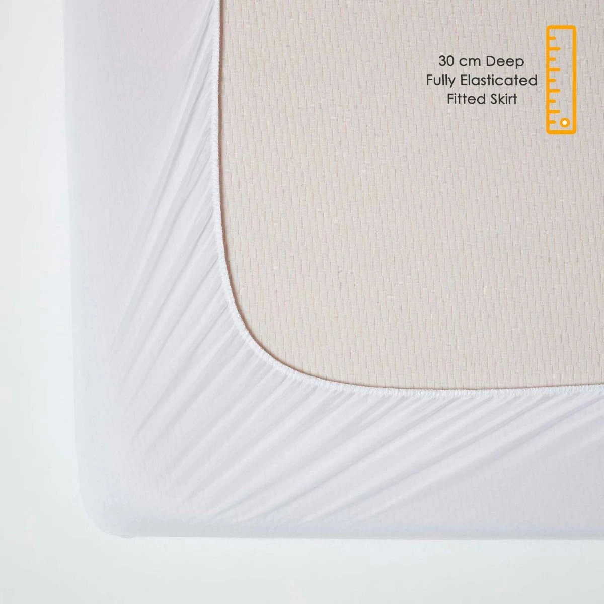 Terry Towelling Waterproof Mattress Protector Euro Size - Image 3