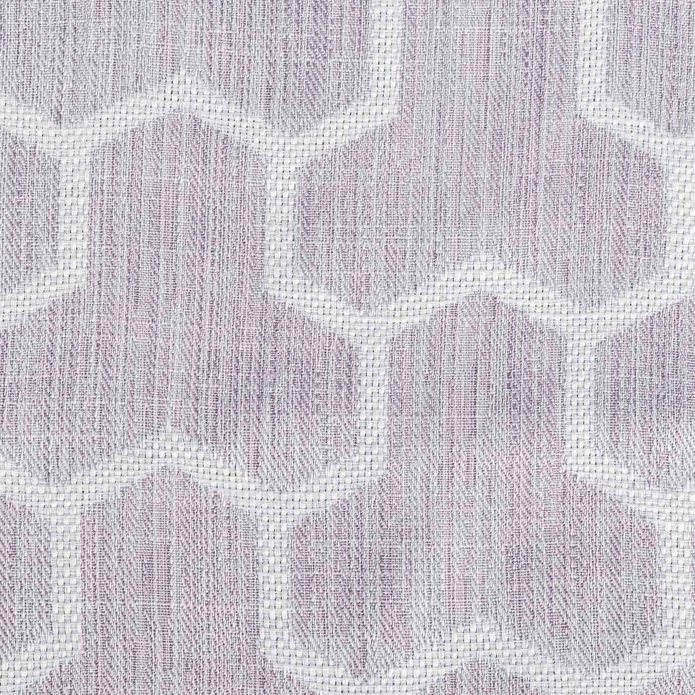 Lilac Geometric Jacquard Blackout Eyelet Curtain Pair - Image 2
