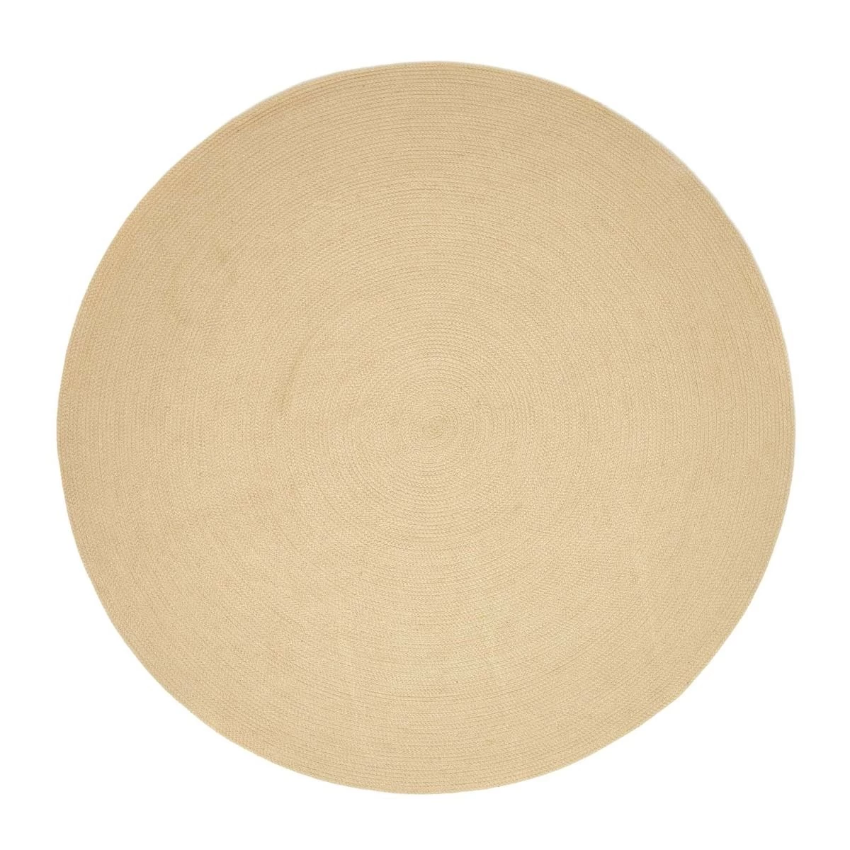 Linen Handmade Woven Braided Round Rug, 150 Cm - Image 2