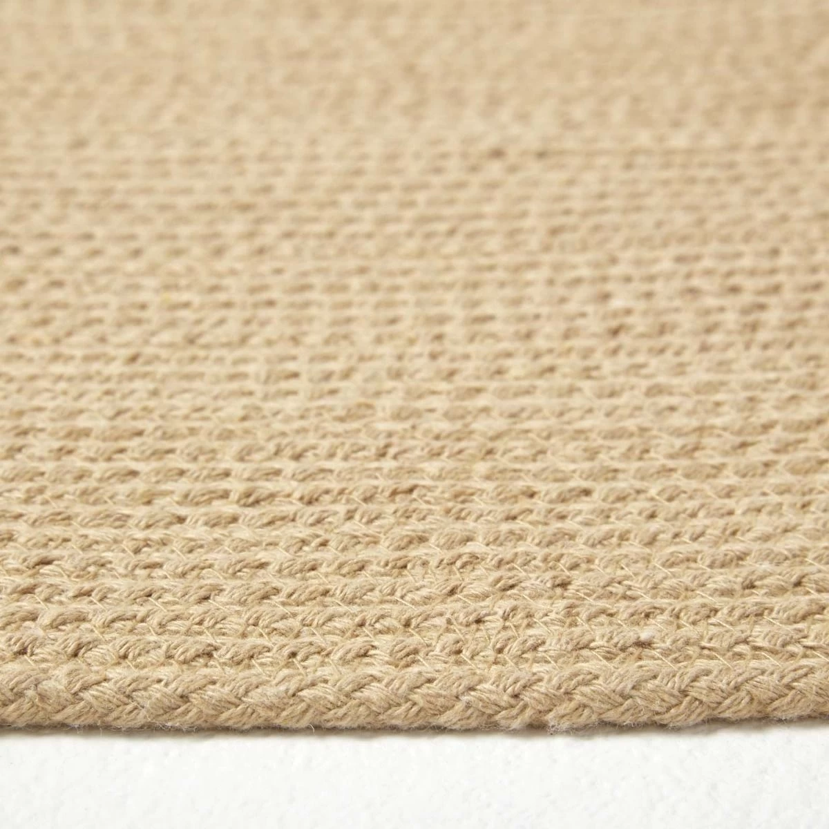 Linen Handmade Woven Braided Round Rug, 150 Cm - Image 4