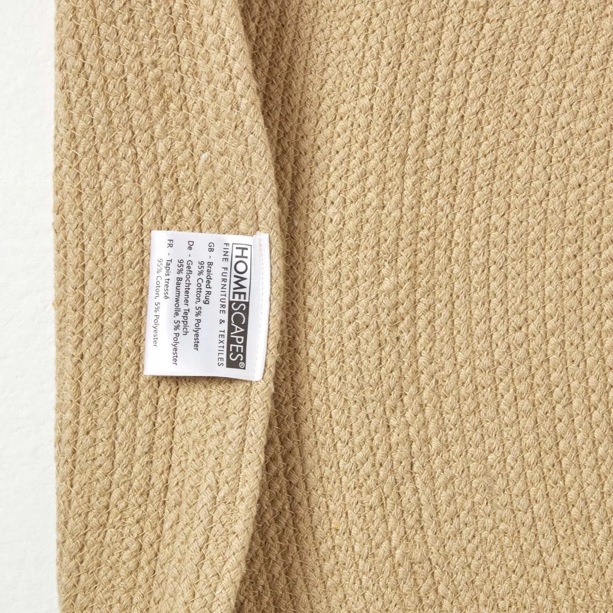 Linen Handmade Woven Braided Round Rug, 150 Cm - Image 5