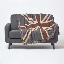 Cotton Union Jack Flag Throw