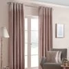 Blush Pink Nova Eyelet Curtain Pair