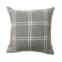 Mauve Woven Check Tartan Cushion Cover