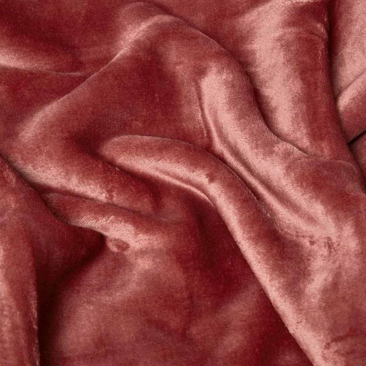 Blush Pink Soft Velvet Fleece Throw - Image 5