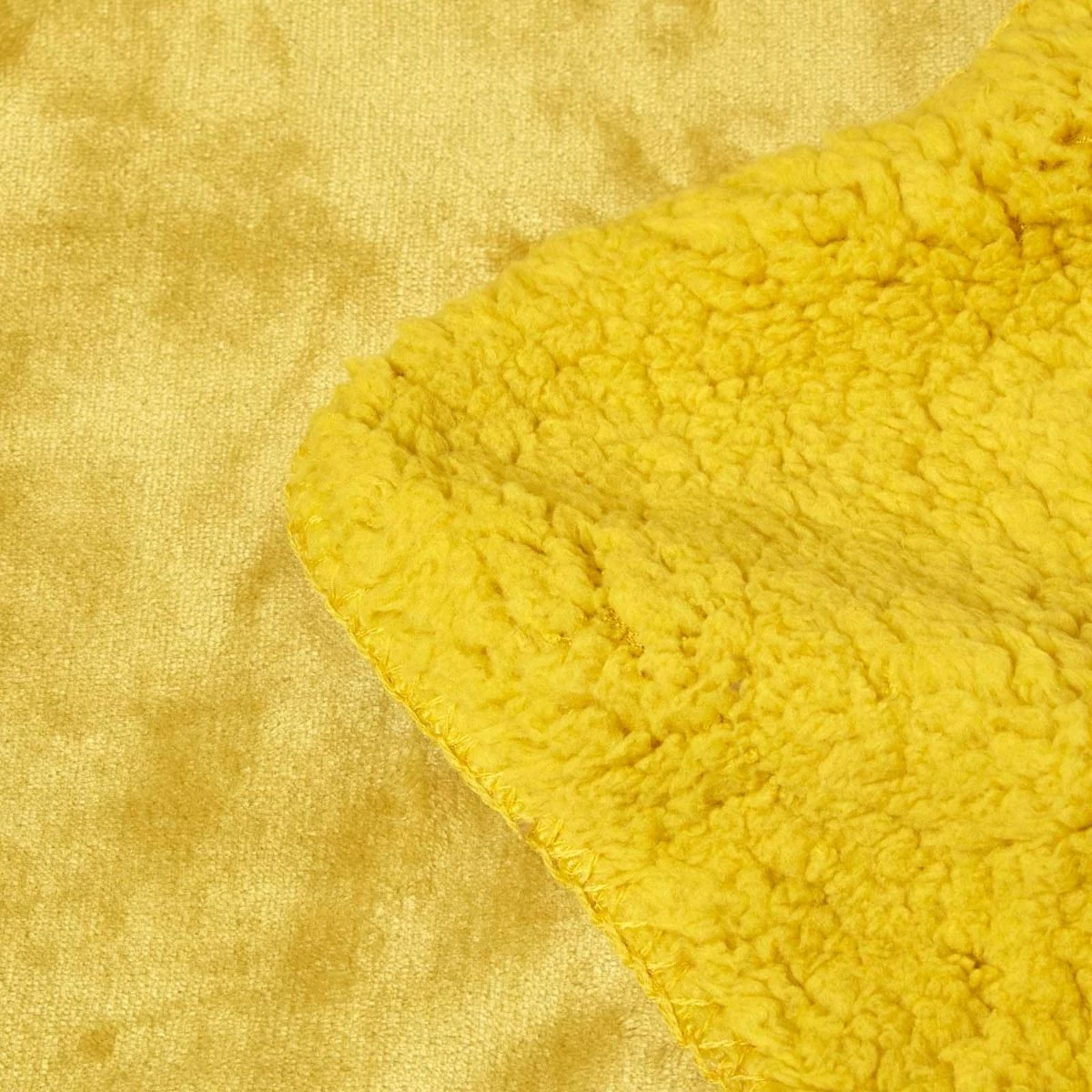 Mustard Soft Velvet Fleece Throw - Image 4