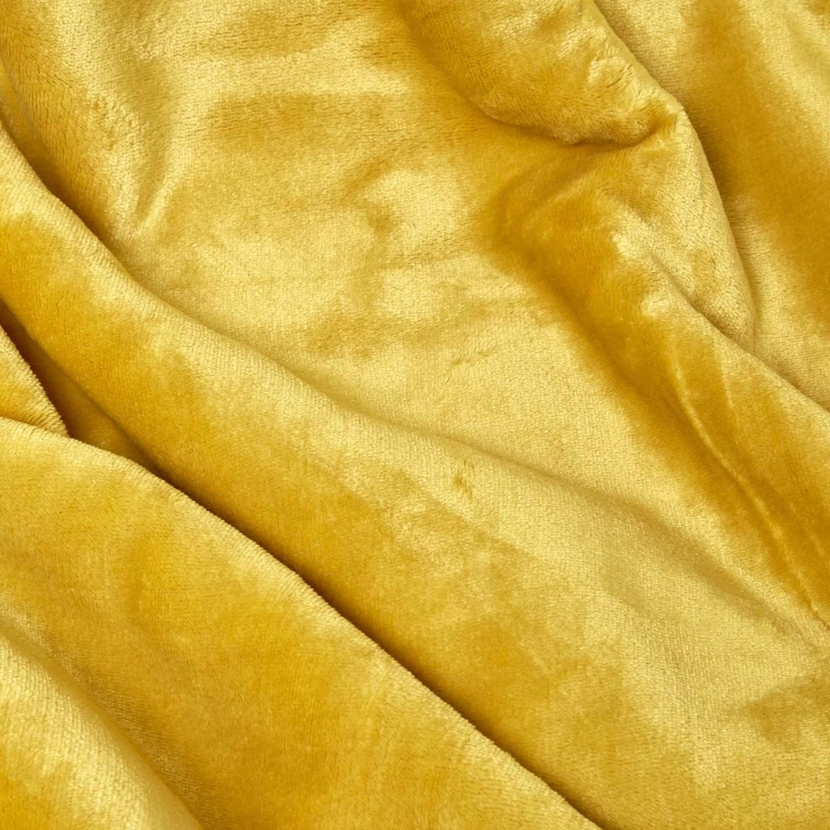 Mustard Soft Velvet Fleece Throw - Image 5