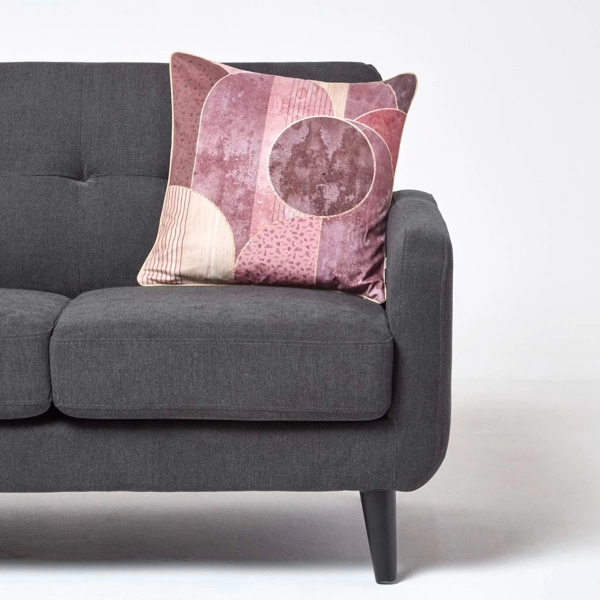 Abstract Geometric Pink Filled Cushion, 45 X 45 Cm - Image 3