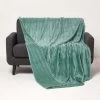 Teal Soft Touch Fur Throw 130 X 180 Cm