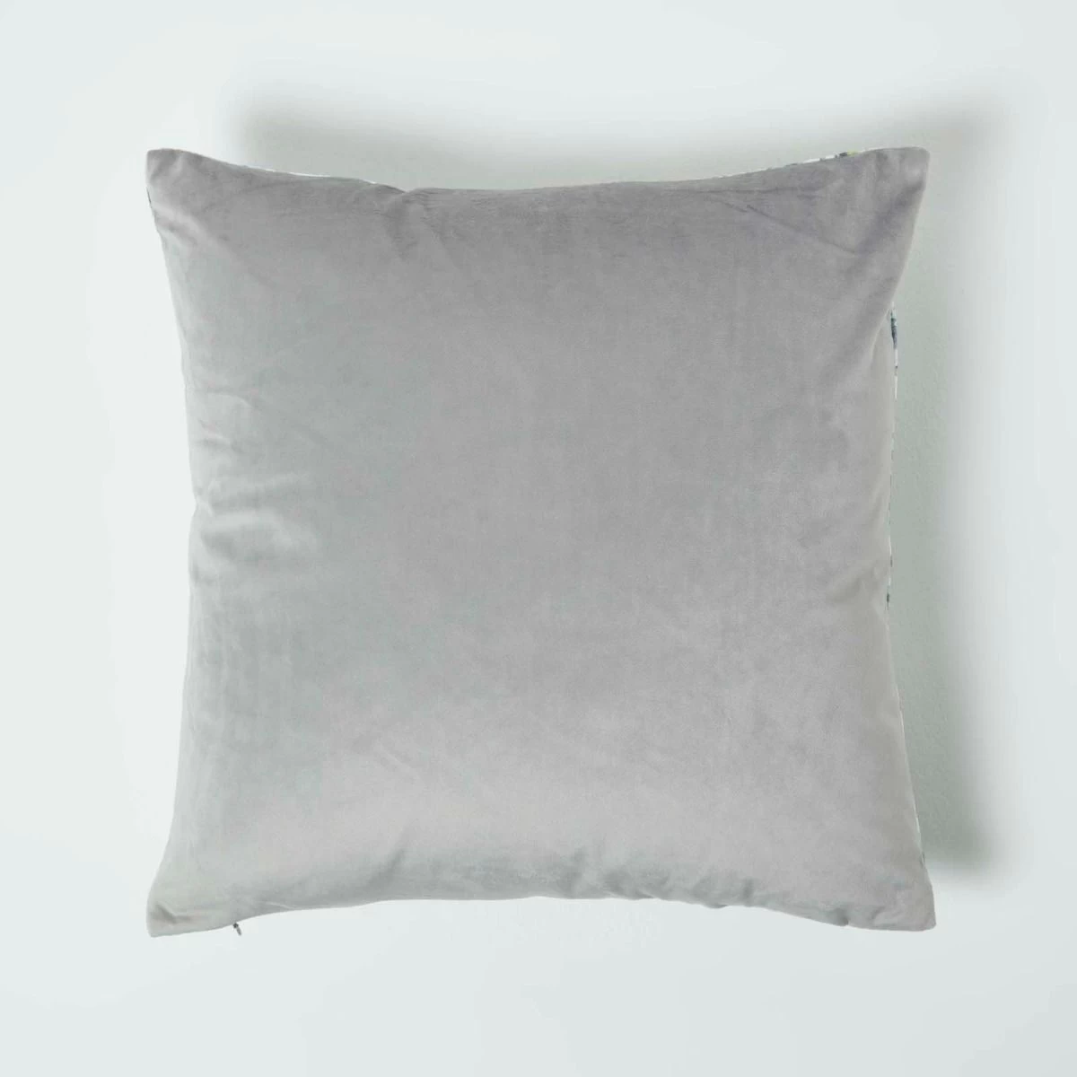 Floral Garden Green Velvet Filled Cushion 46 X 46 Cm - Image 2