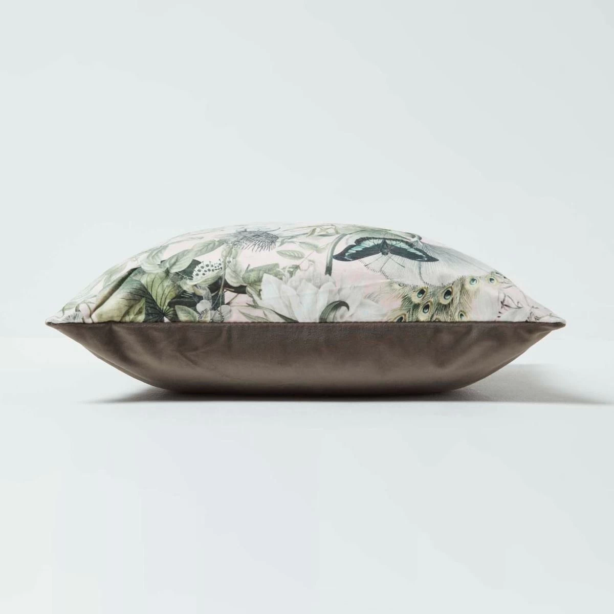 Floral Butterfly Garden Pink Velvet Filled Cushion 46 X 46 Cm - Image 4