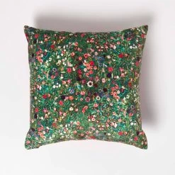 Klimt’s Italian Garden Filled Velvet Cushion 46 X 46 Cm