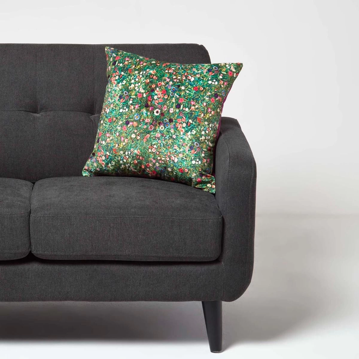 Klimt’s Italian Garden Filled Velvet Cushion 46 X 46 Cm - Image 2