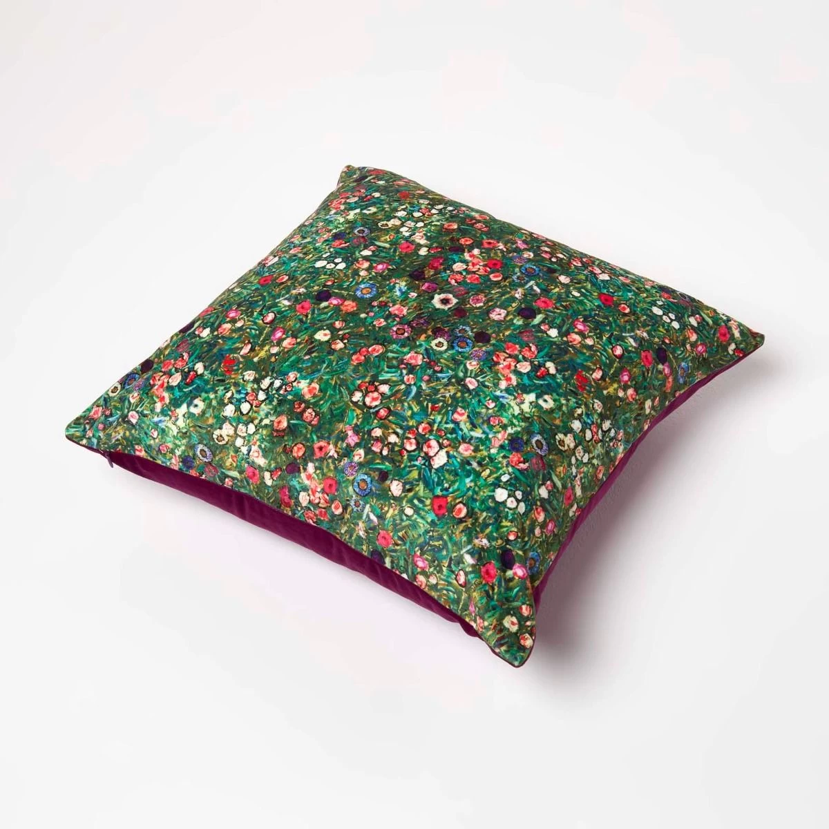 Klimt’s Italian Garden Filled Velvet Cushion 46 X 46 Cm - Image 5