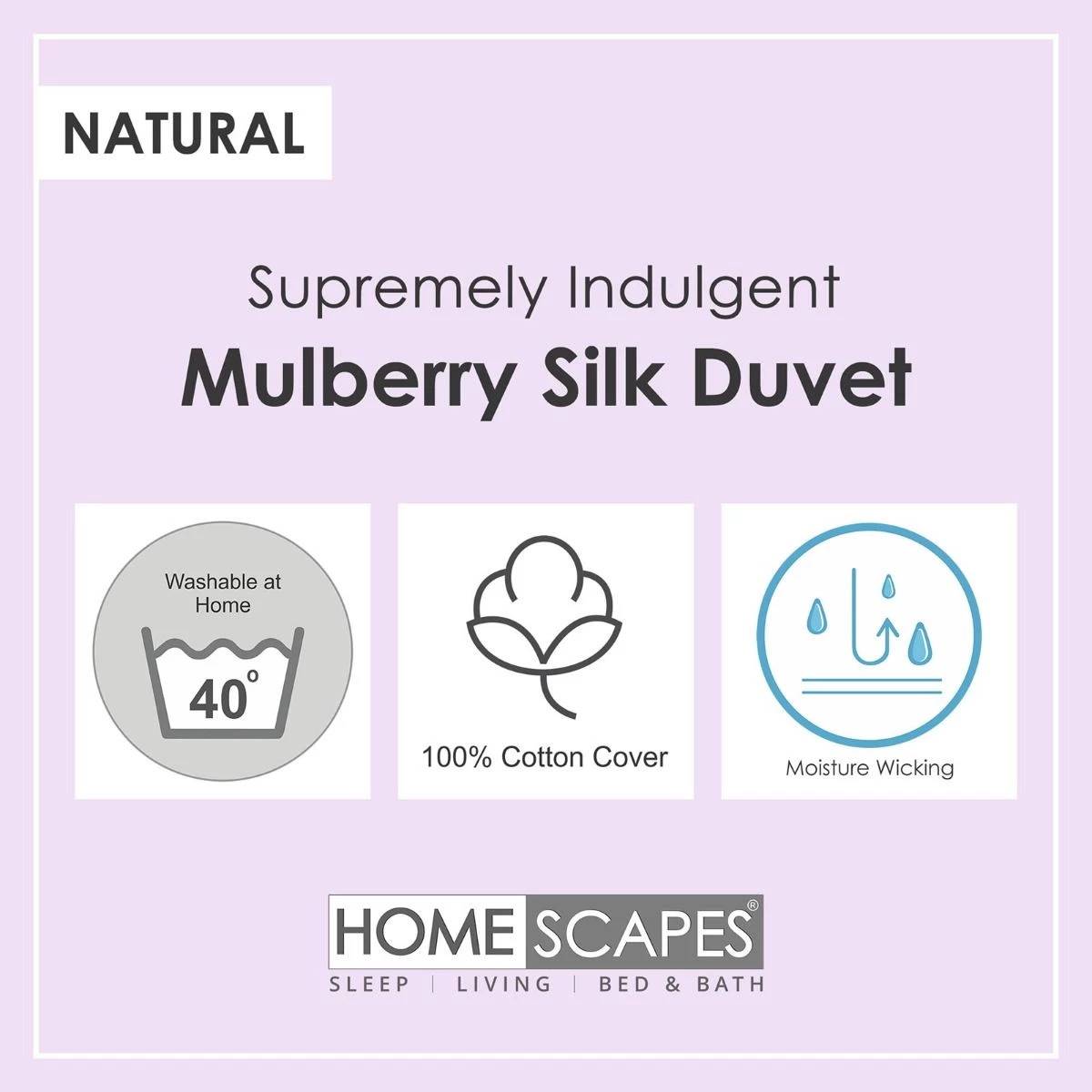 Indulgent Pure Mulberry Silk Blend 4.5 Tog Spring/Summer Duvet - Image 6