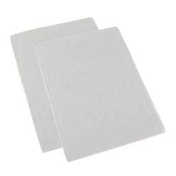White Brushed Cotton Cot Flat Sheet Pair 100% Cotton, 100 X 150 Cm